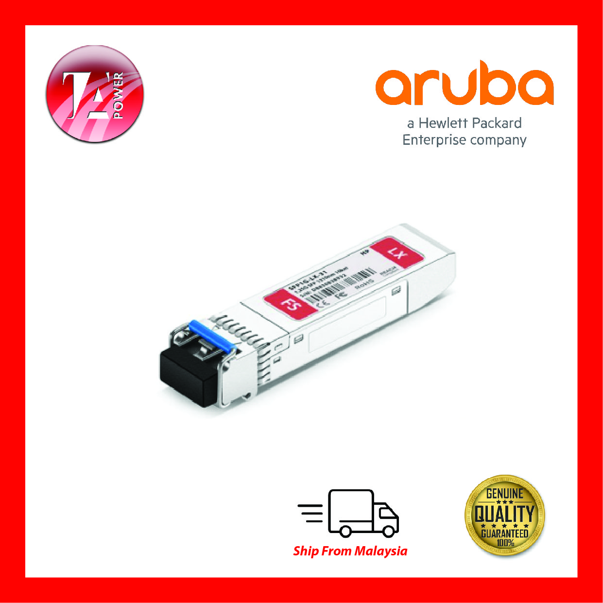 LIMITED STOCK Aruba 1G SFP LC SX 500m MMF XCVR J4858D TA Power